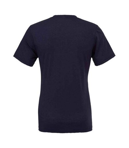 Adults unisex crew neck t-shirt navy Bella + Canvas