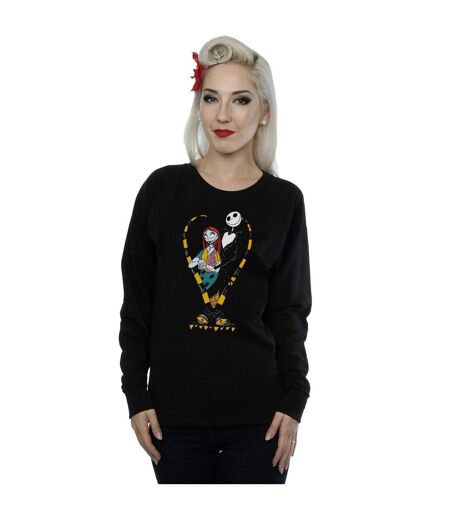 Disney - Sweat NIGHTMARE BEFORE CHRISTMAS JACK AND SALLY LOVE - Femme (Noir) - UTBI9510