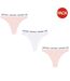 Lot De 3  Strings Motif/style Logo Deptford Femme Rose Blanc Jack Wills-2