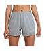 Womens/ladies Dri Fit Academy Shorts Grey Silver Nike-2