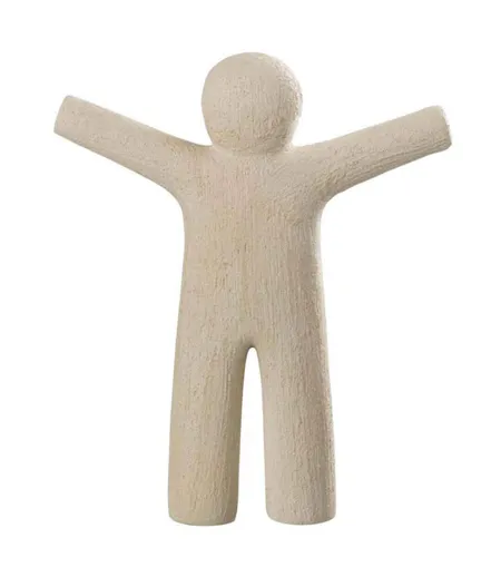 Statuette Déco P'tit Maurice Rugueux 30cm Beige