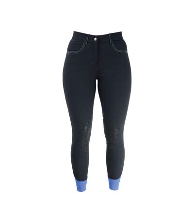 HyPERFORMANCE Womens/Ladies Olympian Breeches (Black Panther/Royal Blue)