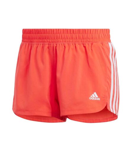 Short de sport orange femme adidas pacer 3s - l