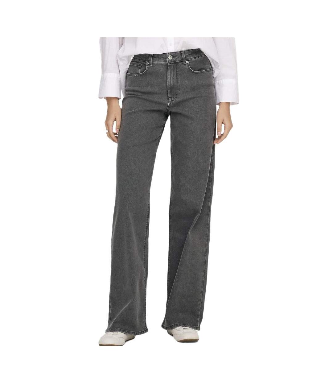 Jean droit gris femme only sanna-1