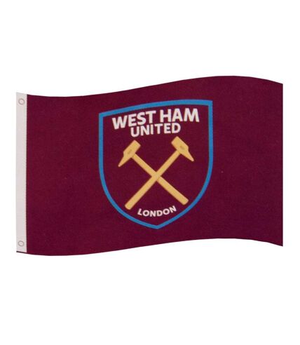 West Ham United FC Flag (Claret) (One Size) - UTTA4614