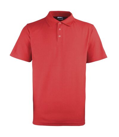 Premier Mens Stud Heavyweight Plain Pique Polo Shirt (Red)