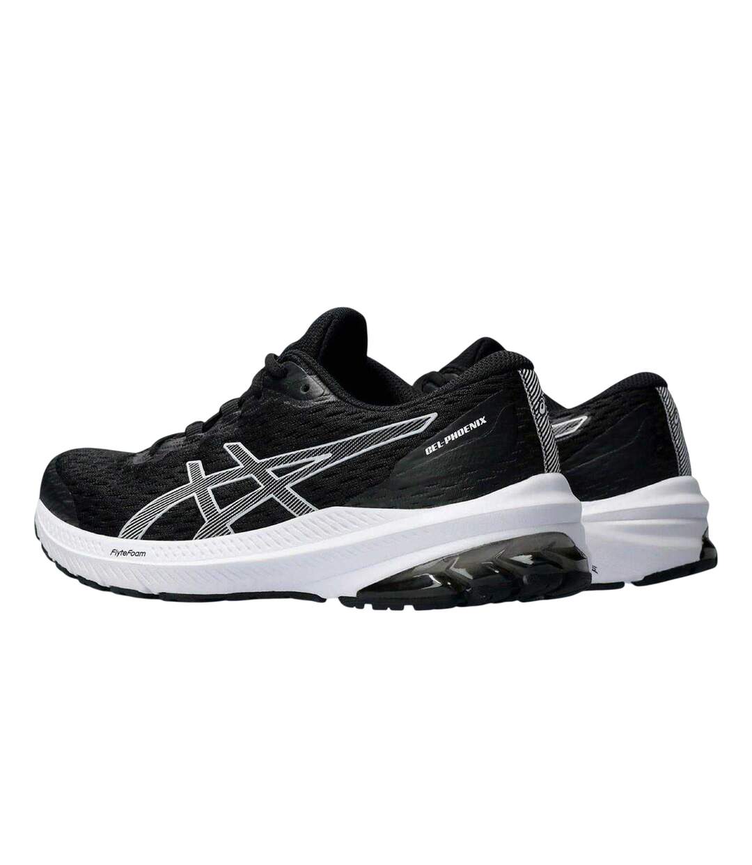 Chaussures Course À Pied Gel Phoenix Femme Noir Blanc Asics-2