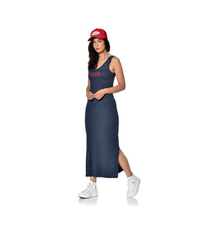 Robe Femme 100% Coton, Robe Longue Sans Manches & Col V
