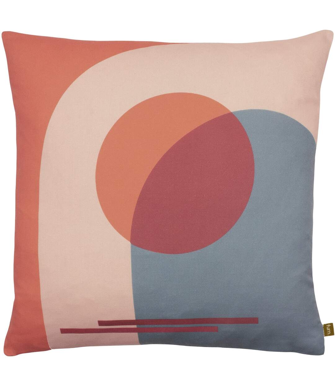 Sun arch recycled cushion cover 50cm x 50cm red clay Furn