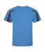 Just Cool - T-shirt sport contraste - Homme (Bleu saphir/Gris foncé) - UTRW685