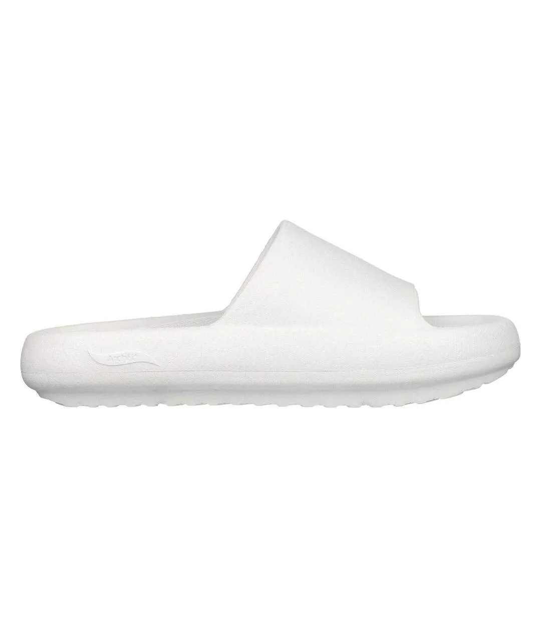 Claquettes Motif/style 1 Seule Sangle Femme Blanc Skechers-3