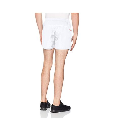 Short de sport homme blanc/rouge Spiro