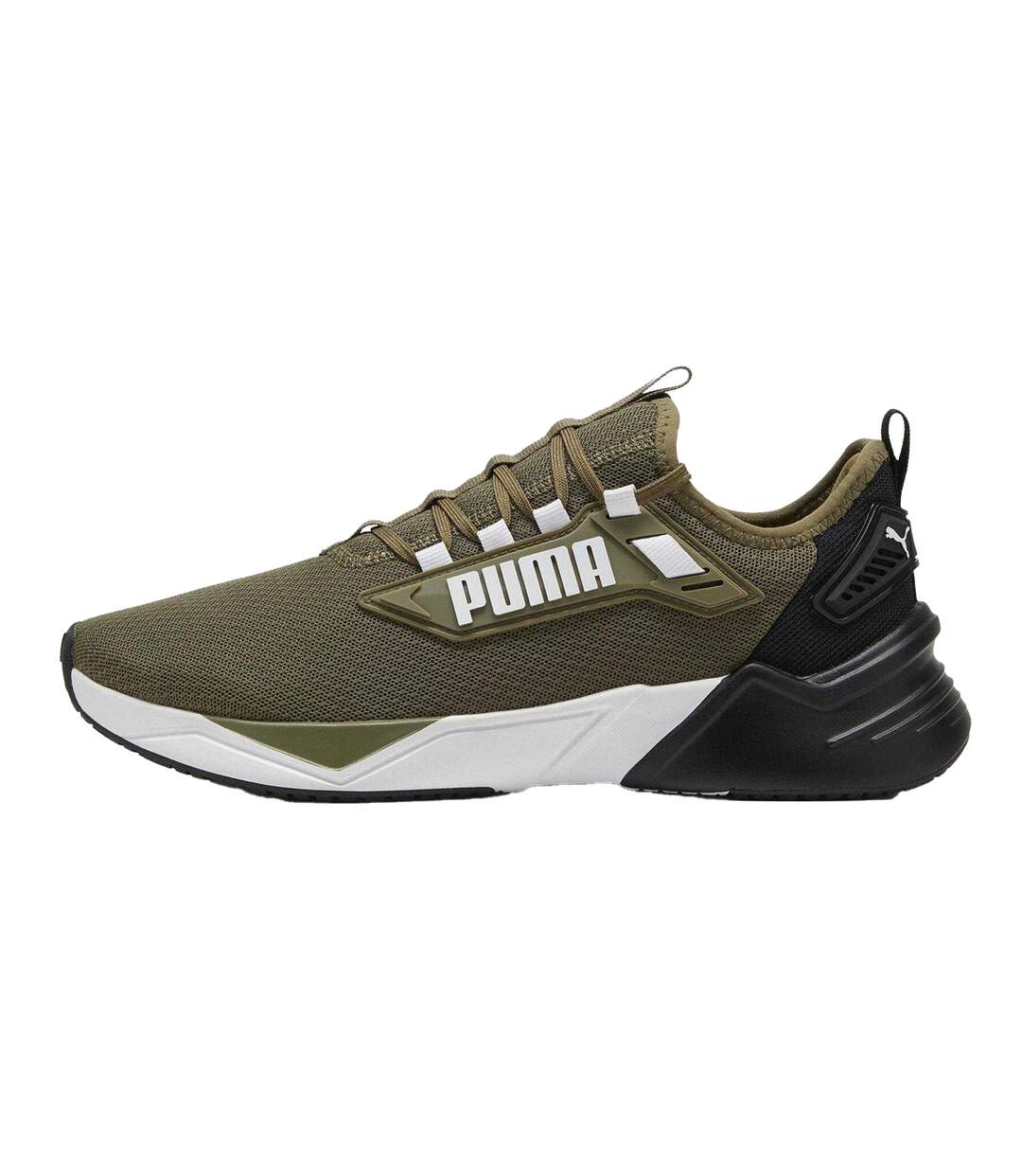 Mens 3 Runners Trainers Olive Black Puma-2