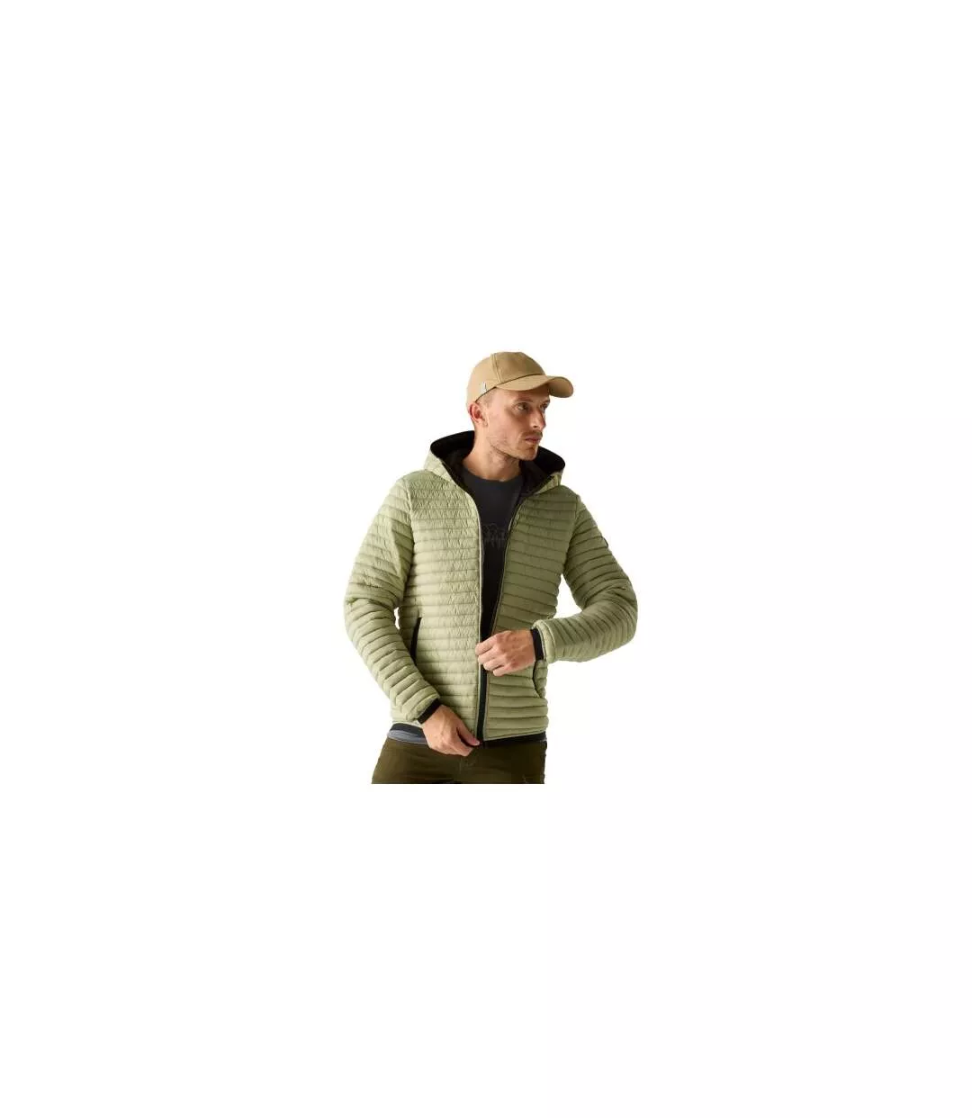 Mens Rigain Padded Jacket Light Sage Regatta-1