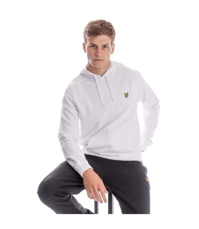 Sweat À Capuche Motif Logo Homme Blanc Lyle & Scott