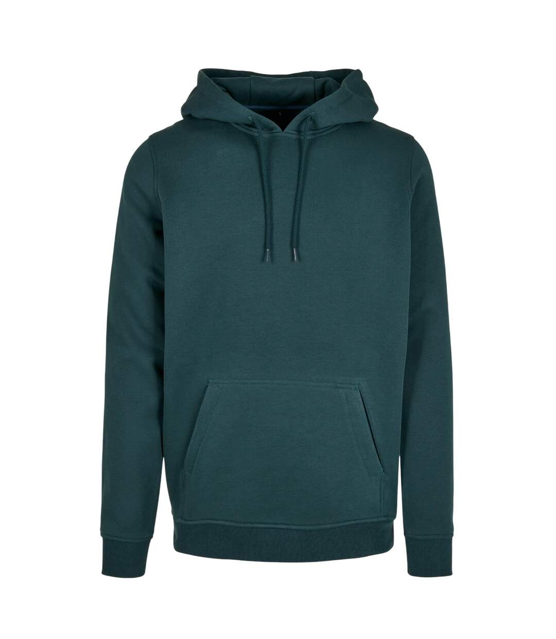 Sweat À Capuche Homme Vert Bouteille Build Your Brand-1
