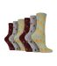 Wildfeet - 6 Paires Femme Chaussettes Tricot | D'Automne pour Bottes-1