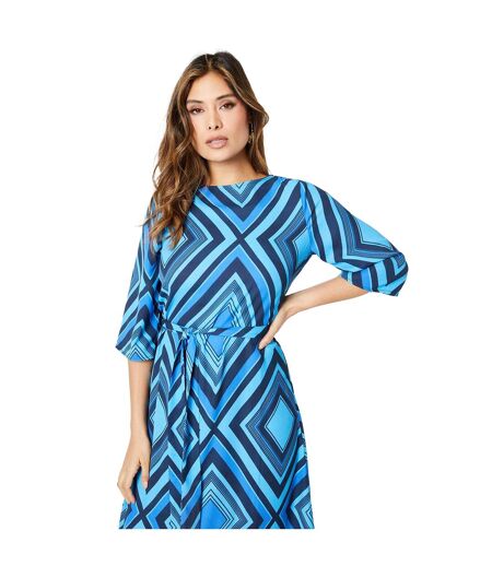 Robe mi-longue femme bleu Principles