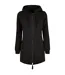 Parka Sweat Femme Noir Build Your Brand-1