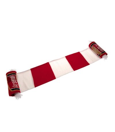 Arsenal FC Écharpe à rayures (Rouge/Blanc) (Taille unique) - UTTA8576