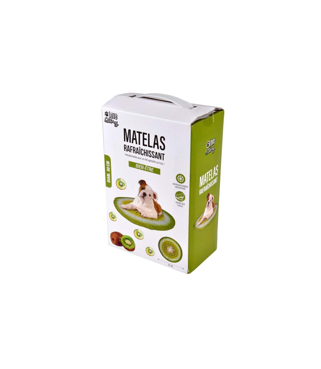 Matelas Rafraîchissant pour Animaux Fruit 60cm Vert-1