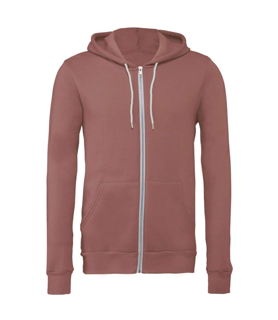 Canvas Sweat À Capuche Et Fermeture Zippée Homme Mauve Bella + Canvas-1