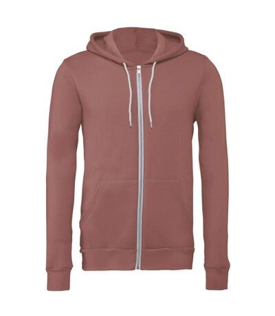 Canvas Sweat À Capuche Et Fermeture Zippée Homme Mauve Bella + Canvas