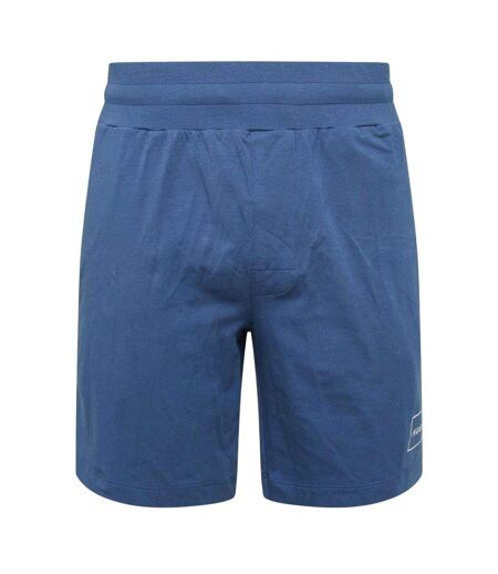 Mens Laze Relaxed Fit Pyjama Shorts Blue Hugo