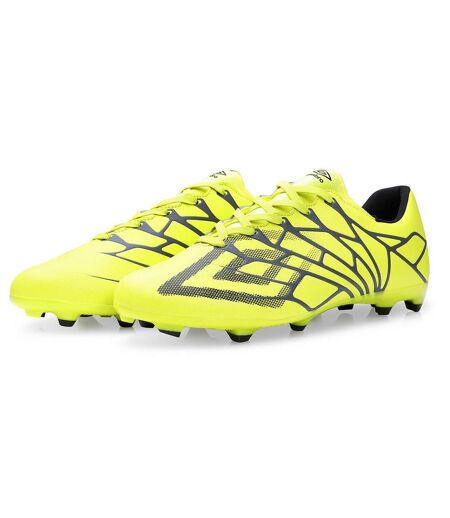 Mens Velocita Alchemist Pro Firm Ground Boots Limeade Yellow Black Periscope Umbro