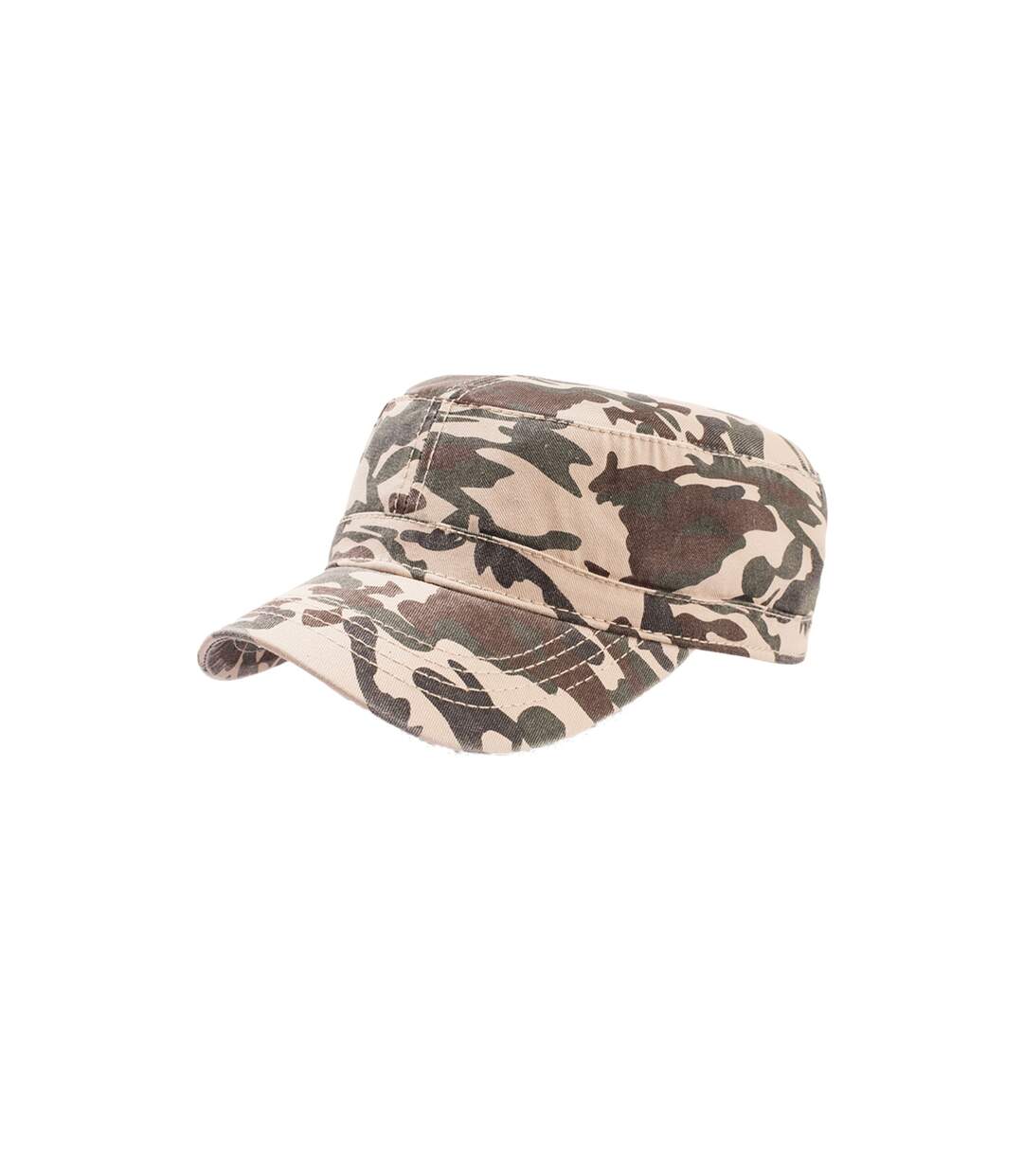 Casquette militaire en serge de coton mixte camouflage beige Atlantis-1