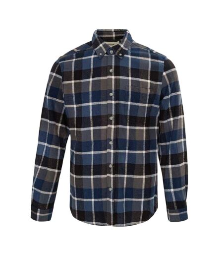 Mens Checkered Shirt Blue Black Firetrap