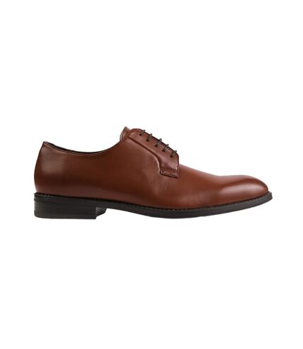 Mens pu lace up derby shoes brown Where´s That From