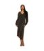 Robe Mi-longue Femme Jaune Or Principles-1