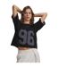 T-shirt Court Motif/style À Carreaux Burnout Femme Noir Blanc Under Armour-1