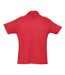 SOLS Mens Summer II Pique Short Sleeve Polo Shirt (Red)