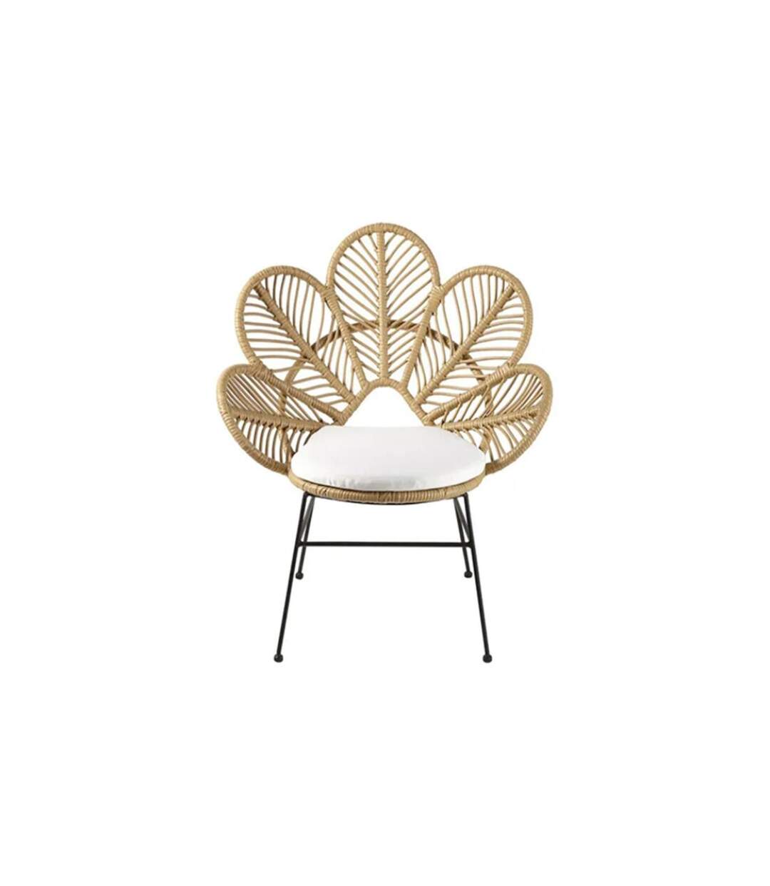 Fauteuil Design Honolulu 91cm Naturel-1