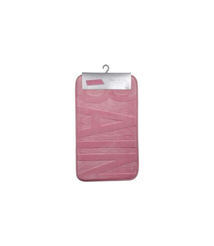 Tapis de Bain Microfibre Relief 45x75cm Rose