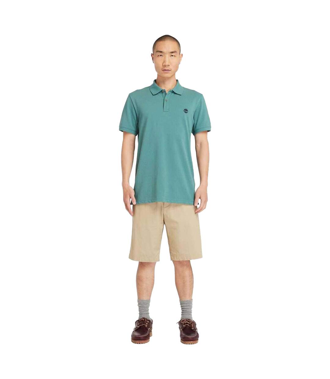 Polo Manches Courtes Oyster River Homme Bleu Sarcelle Timberland-4