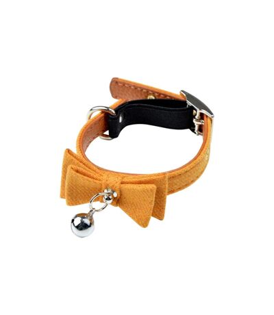 Collier pour Chat Anti Etranglement 27cm Moutarde