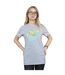 Disney T-shirt boyfriend en coton pour dames et messieurs avec mots de la fée Clochette (Gris sportif) - UTBI46478-2