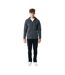 Unisex adult abisko recycled cotton full zip hoodie heather anthracite Iqoniq-3