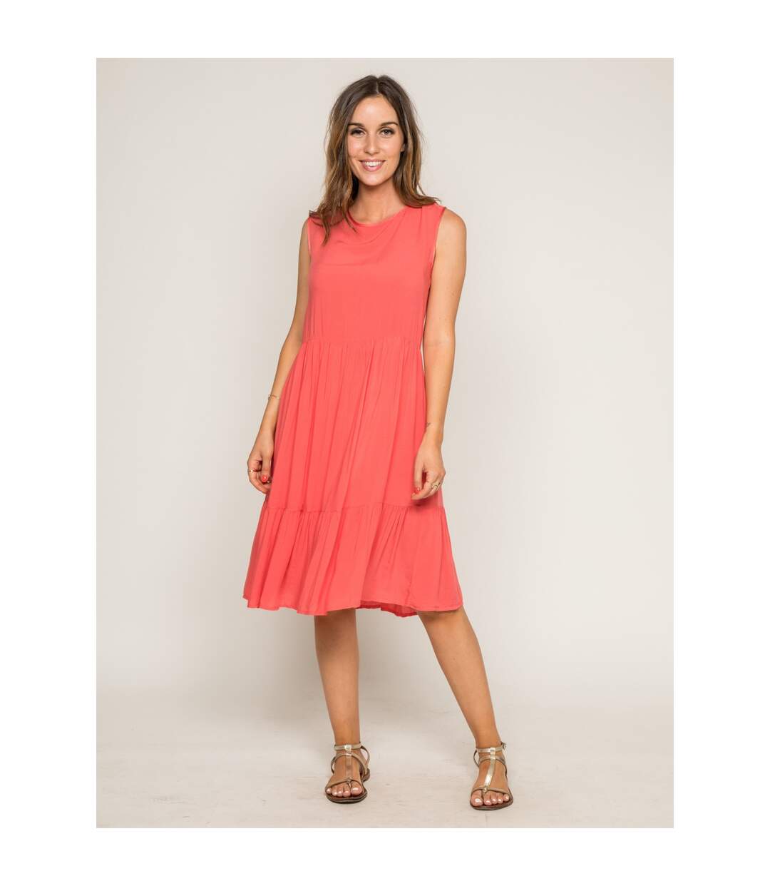 Robe midi IVOIRE - Dona X Lisa-2