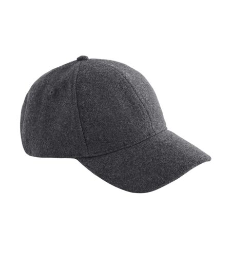 6 Panel Wool Blend Cap Charcoal Beechfield