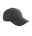 6 Panel Wool Blend Cap Charcoal Beechfield-1