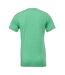 Unisex adults triblend crew neck t shirt green Bella Canvas