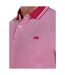 Mens Two Tone Pique Polo Shirt Berry Raging Bull-4