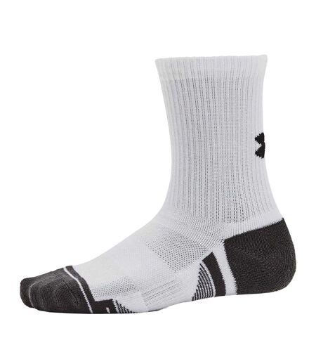 Pack Of 3  Unisex Adult Logo Crew Socks  White Under Armour