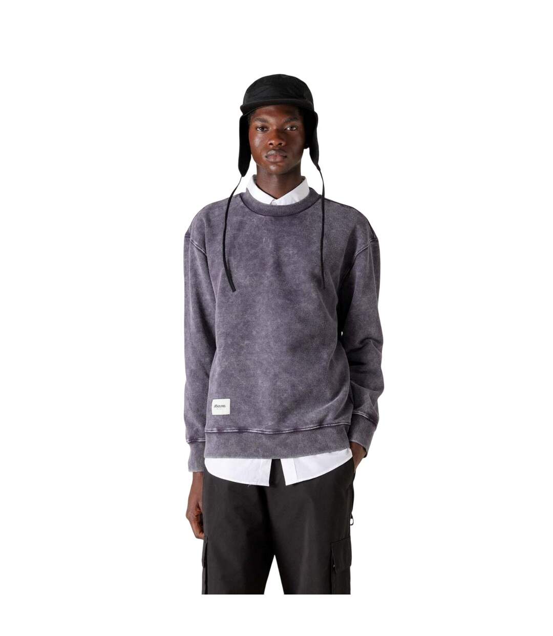 Sweat Sportstyle Homme Violet Mizuno-2