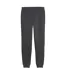 Mens Fleece Ribbed Cuff Joggers Grey Puma-2