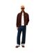 Mens Teddy Fleece Regular Fleece Jacket Brown Tommy Jeans-1